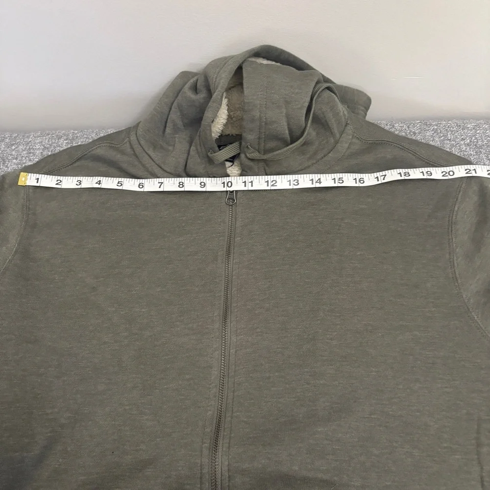 Eddie Bauer Olive Green Zip Up Sweater